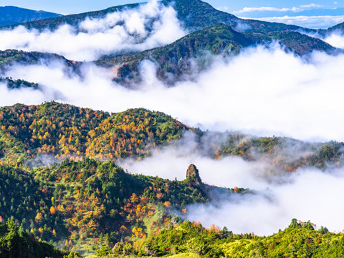 横手山へ